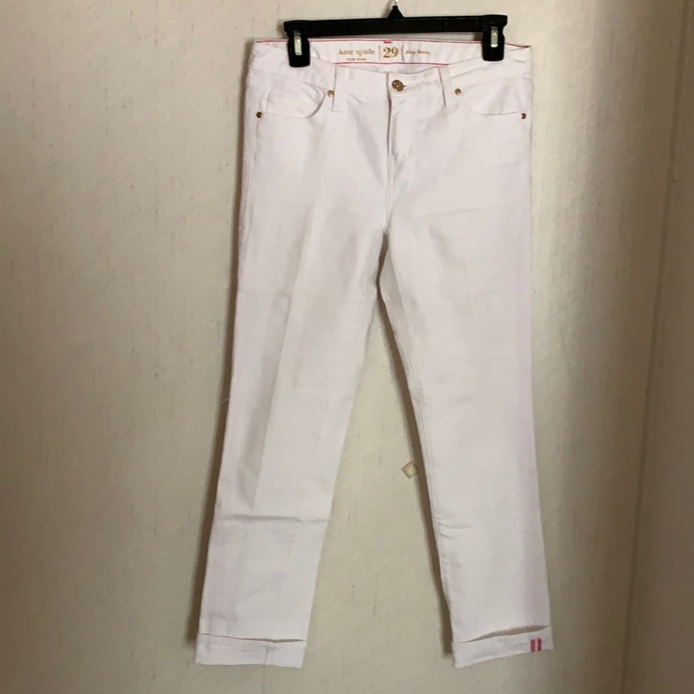 Kate spade white capri jeans